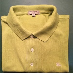 BURBERRY Short Sleeve Oxford Polo Shirt.